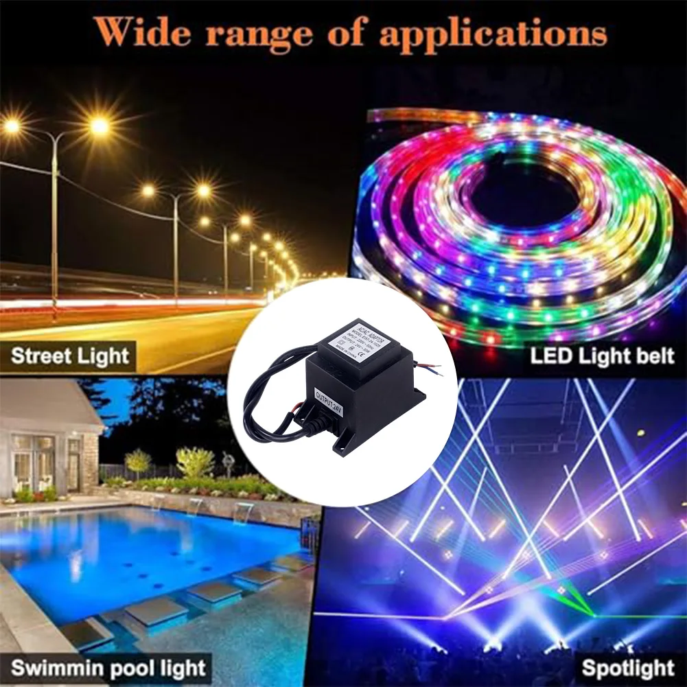 LED Transformer 12V Power Supply AC/AC 30W/15W/50W Outdoor Power Supply Transformer IP68 For LED Lighting And Pond Pumps