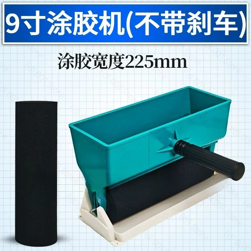 Woodworking manual glue coating machine, white latex glue, polyurethane , panel , carton , glue roller, and glue tool