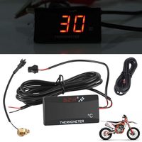 12V Mini Motorcycle Digital Meter Thermometer Sensors Water Tank Retrofit for KOSO XMAX300 CB400 MT 07 09 Sensor Scooter Racing