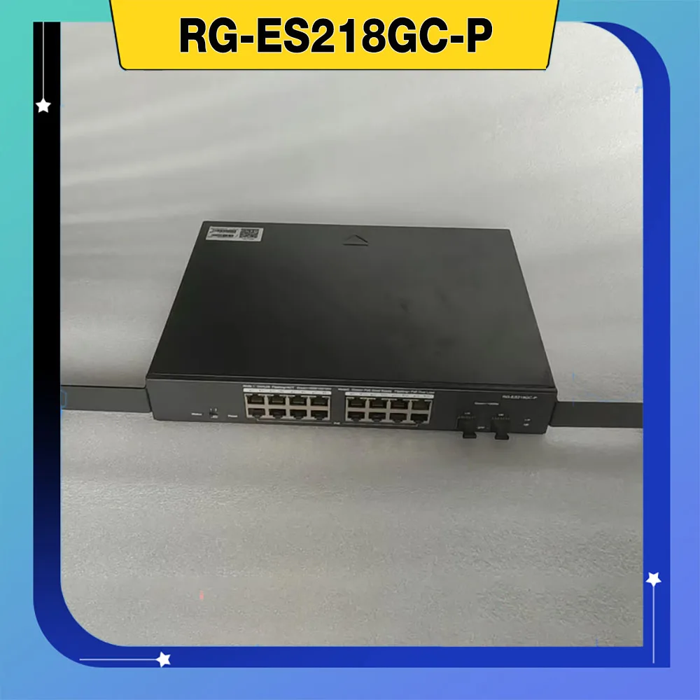 

RG-ES218GC-P 2-волоконный порт, 16-портовый гигабитный коммутатор питания PoE