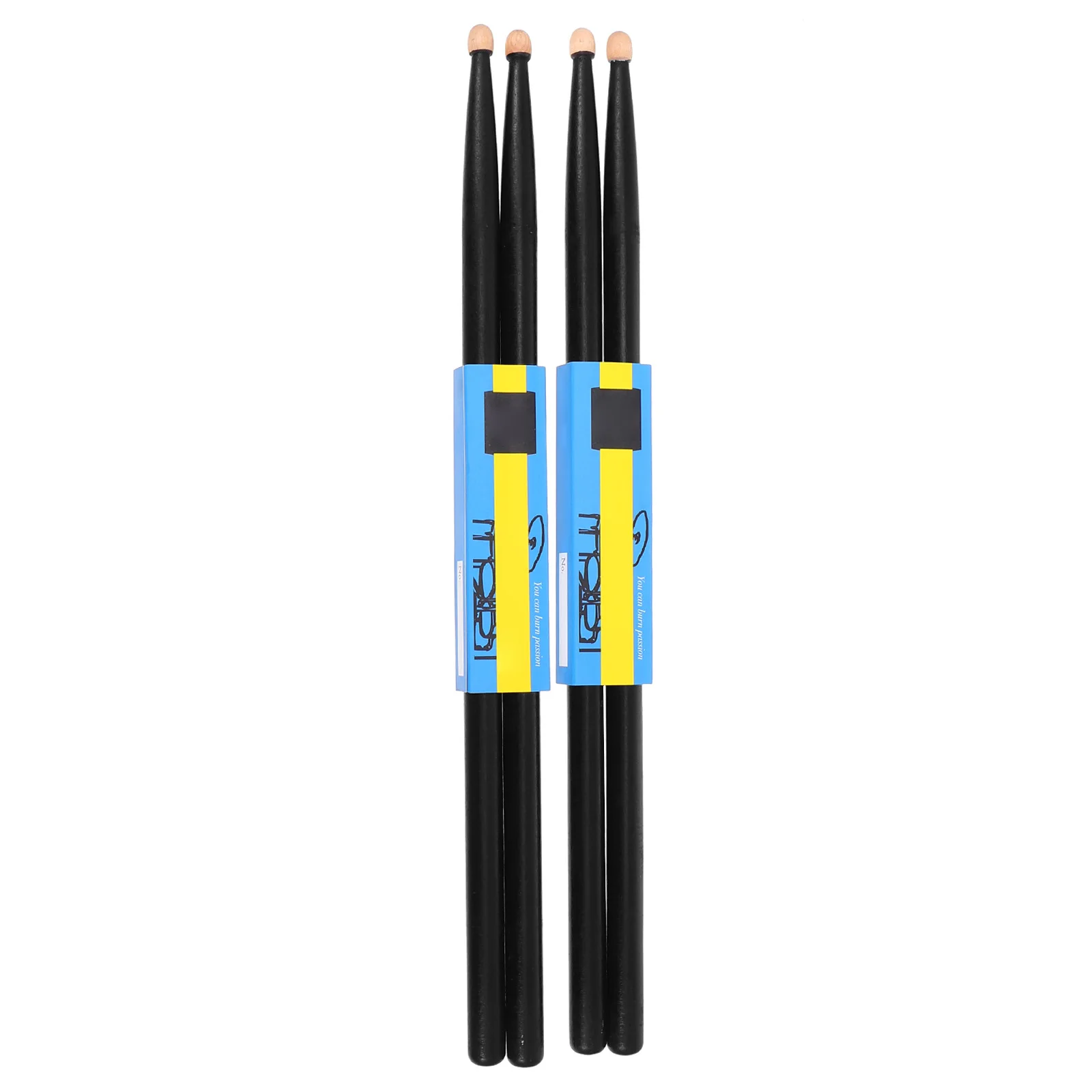 

4Pcs Maple Wood Drumsticks Comfortable Grip Resistant For Beginners Kids Percussion Instruments