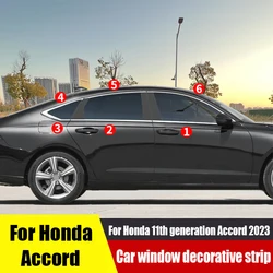 For Honda 11th generation Accord Window trim strip body bright strip exterior modification decorative accessories