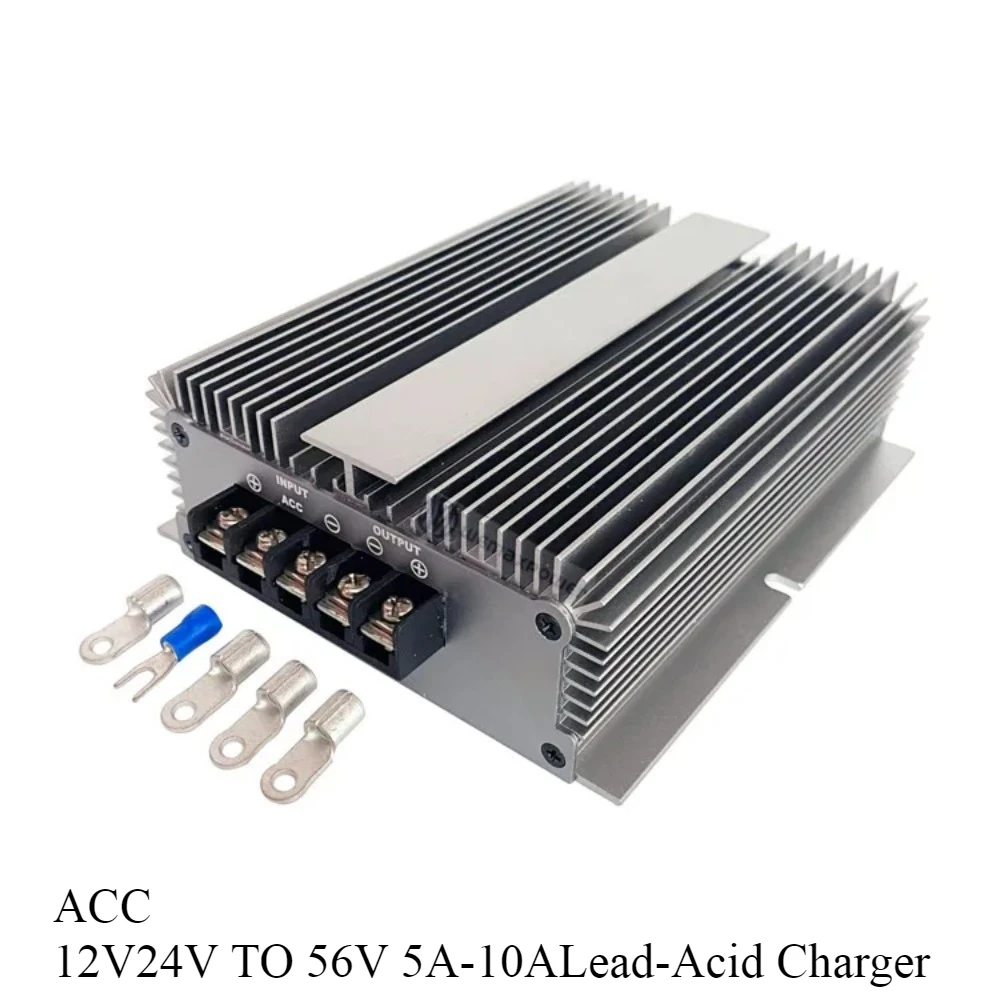 

12V24V TO 56V 2A-10A Lead-Acid Charger boost converter DC DC Step up Car Battery Charger for automotives or auxiliary battery