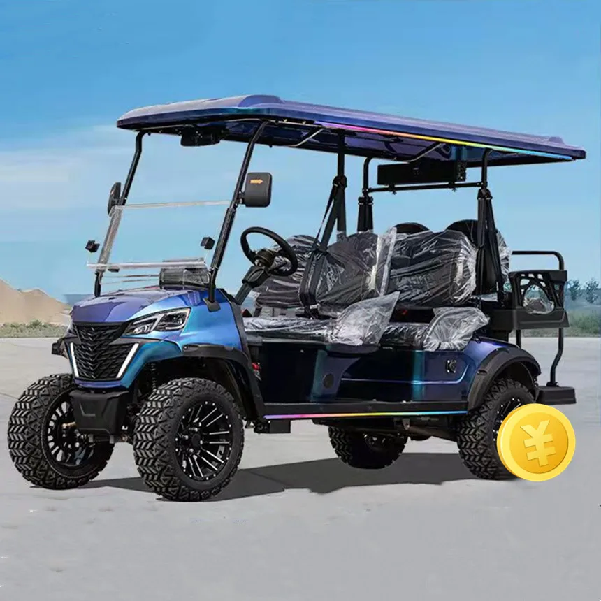 four wheeler Long Endurance 48/72V Lithium Battery Powered 5000/ 7000W High Power High Speed Golf cart electric