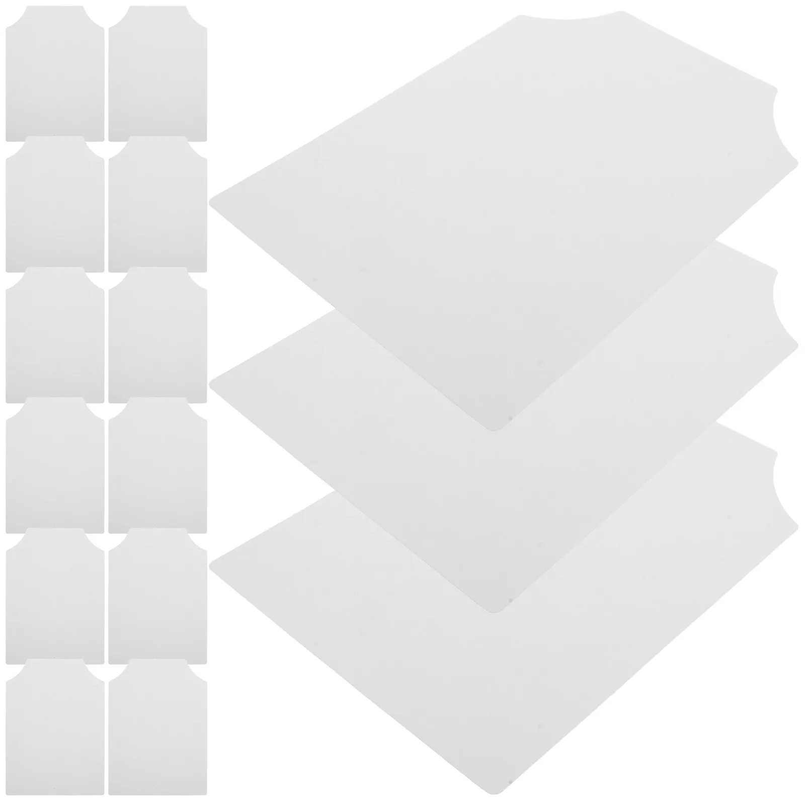 100pcs Professional Shirt Inserts Cardboard Forms For Crisp Storage Display Packaging T-Shirt Shirt Board Insert Garment