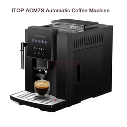 ITOP ACM7S automatyczny ekspres do kawy 3 w 1 ekspres do kawy Espresso, młynek do ziaren i spienianie mleka ekspres do kawy 110V 220V