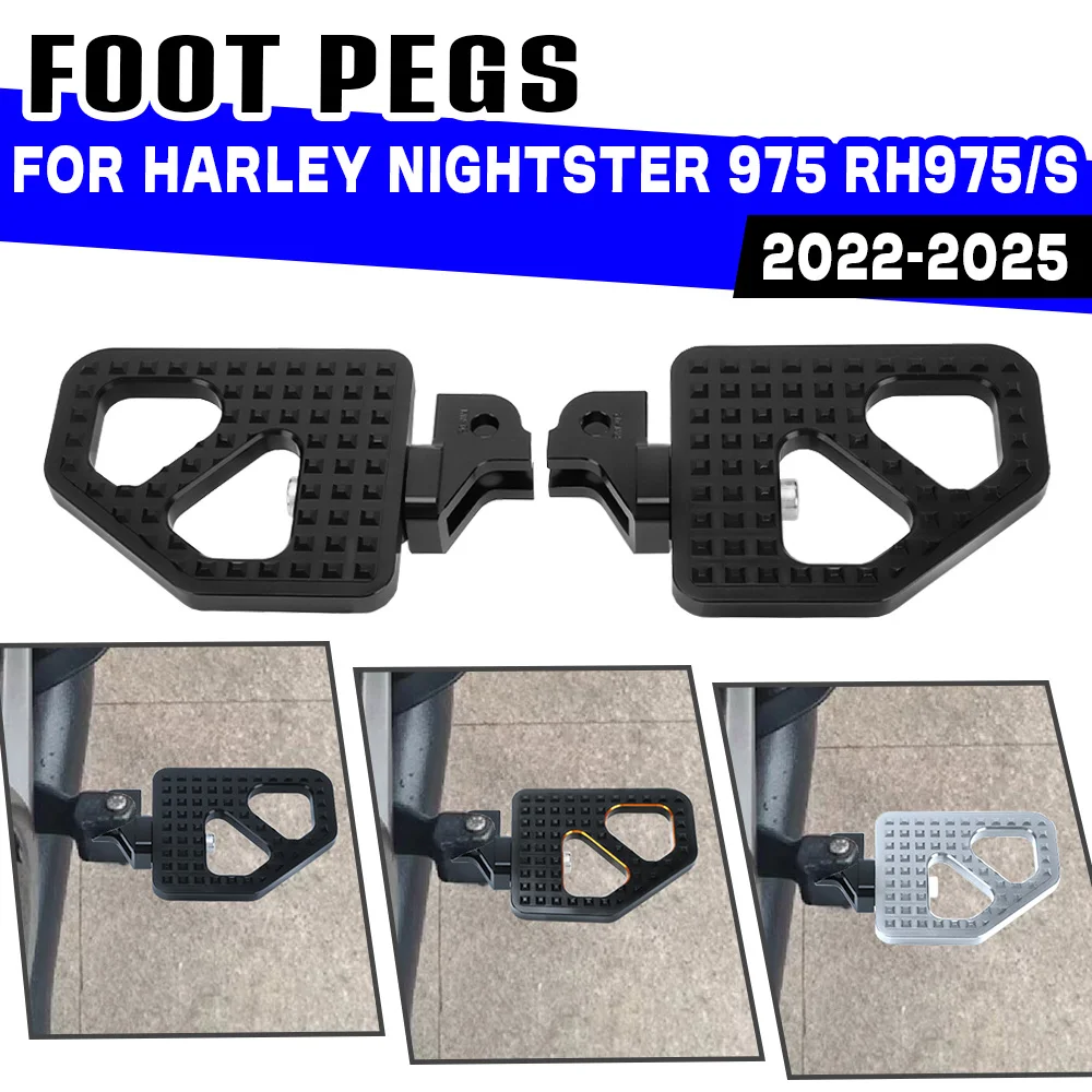 

Подножки для мотоцикла, передние подножки для Harley Nightster RH975 RH 975S 2022 2023 2024 2025 Nightster 975, подножки для педали
