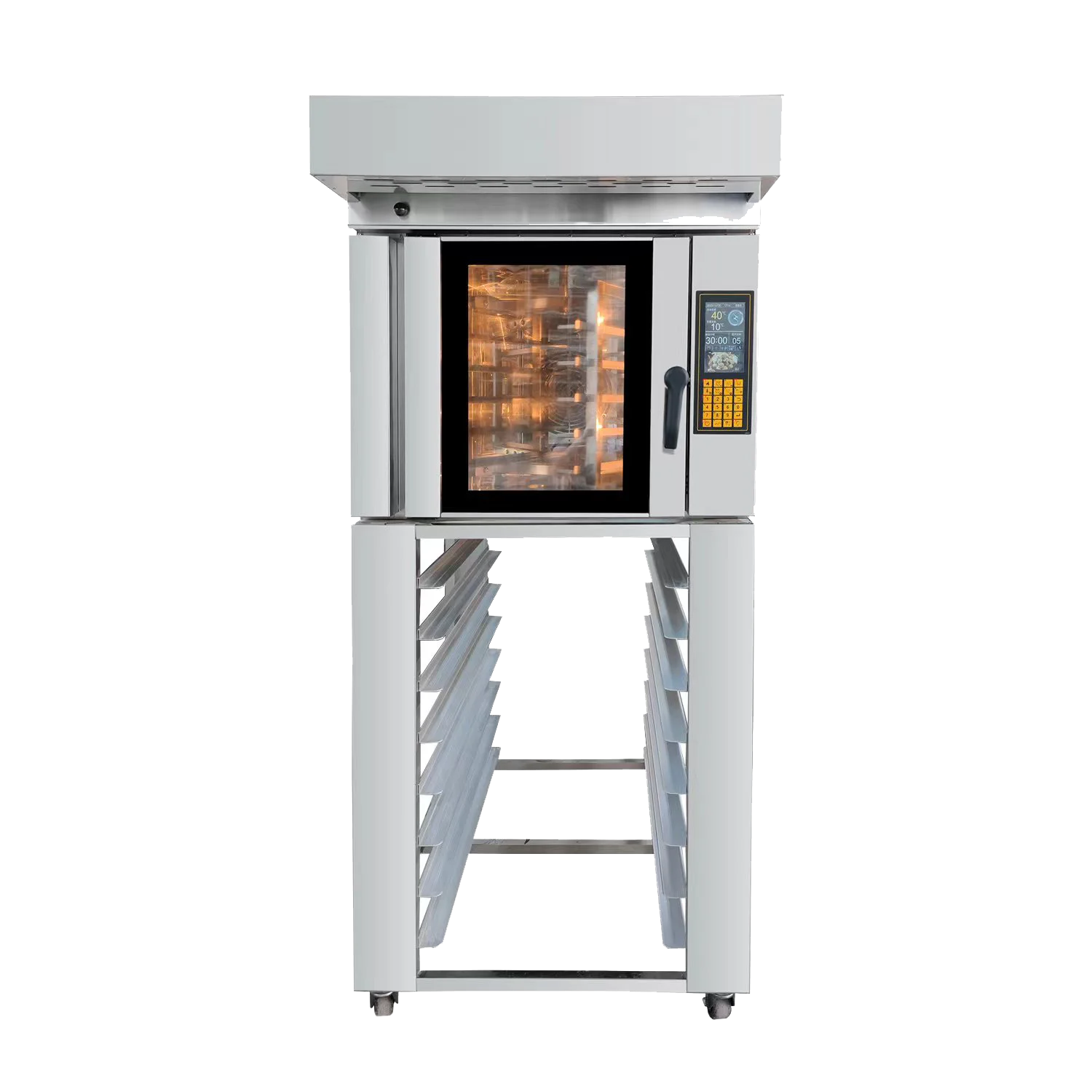 Linkrich Commercial New Hot Air Electric 5-Tray Rotary Convection Bakery Oven 1 Year Warranty Easy Operate for Restaurants Food