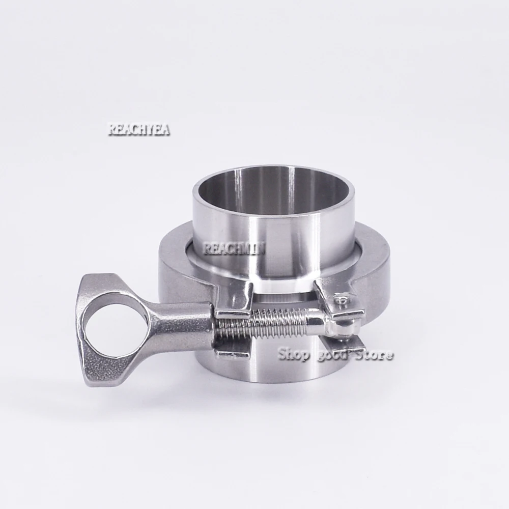 

1.5" Tri Clamp x 42mm Pipe OD Stainless Sanitary 2 PCS SS304 Weld Ferrules + 1 PC Silicon Gasket