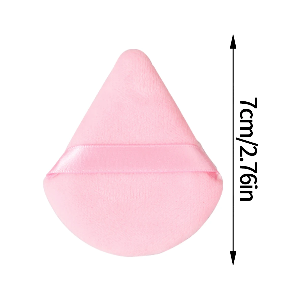 6PCS 대형 플로킹 삼각형 스펀지 파우더, 파우더 루스, 메이크업 세팅, 통기성, 베이스 메이크업 스페셜 메이크업 스펀지