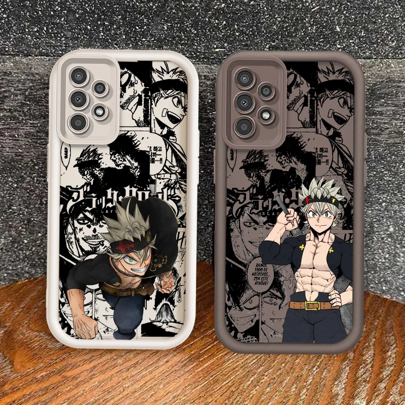 

Black Clover Anime Cool For Samsung A73 A71 A54 A53 A52 A51 A33 A32 A21S A14 A13 A12 A03 A04 A05 5G Eye Ladder Funda Phone Case