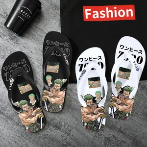 كامل د. نعال لوفي كليب على شاطئ خارجي سميك القاع ، أنيمي كرتون ، صنادل زوجين ، جديد ، صيف أفضل 10 مبيعات من Luffy Cosplay Slipper - No8