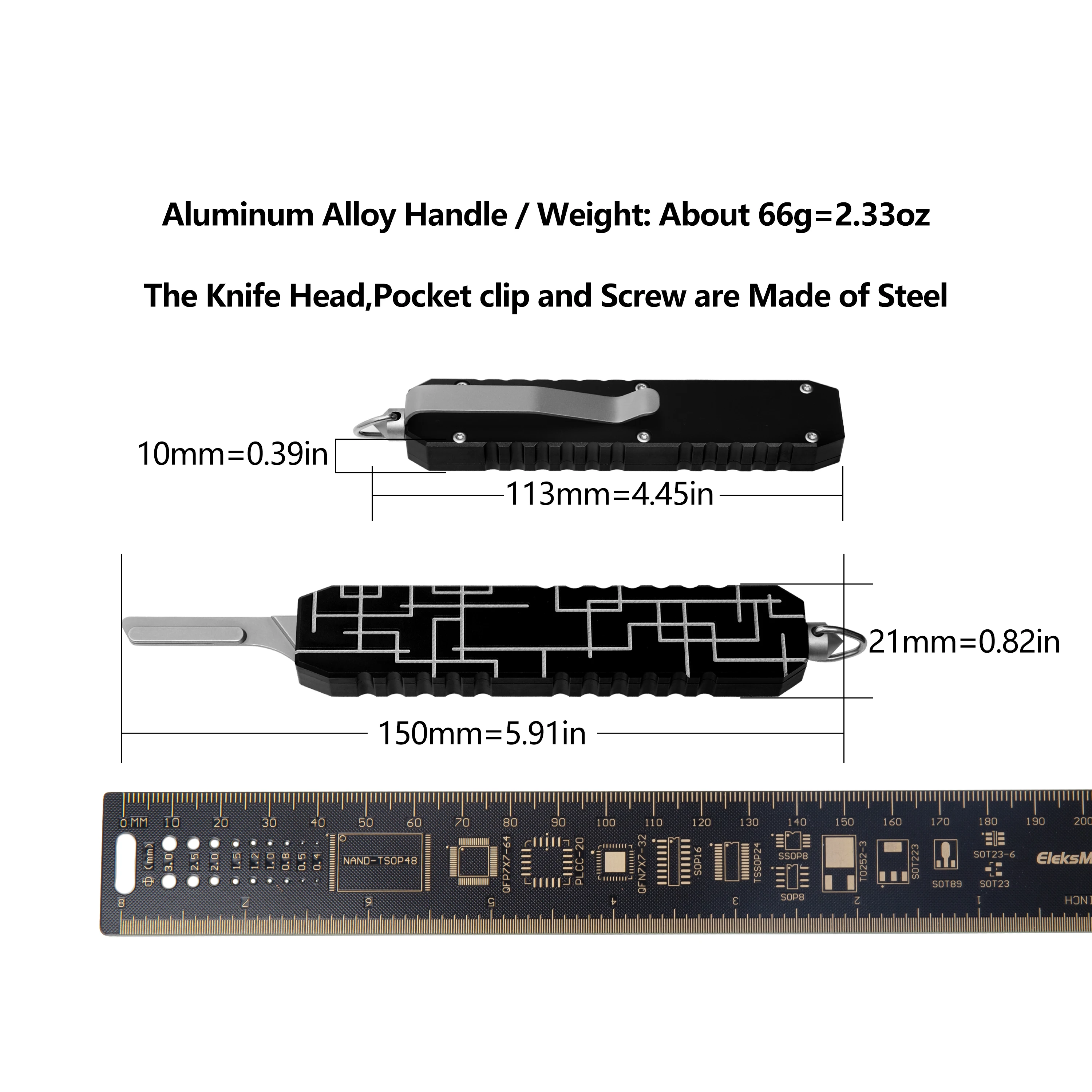 Aluminum Alloy Handle Steel Blade Head Woodworking Outdoor Hand Tool