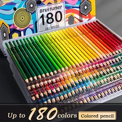 24-180 Colors Oily Colored Pencils Water Soluble Pencil Wooden Handle Set Artist Painting Drawing Sketch Art Student Supplies