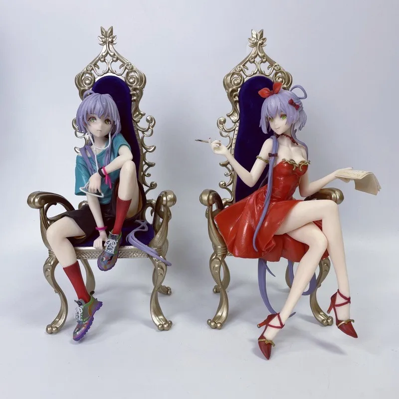 cour-de-fleurs-de-jardin-secrete-de-20cm-sa-autoresse-royale-sur-le-trone-vocaloid-luo-tianyi-en-bleu-tenue-decontractee-modele-de-figurine-d'anime