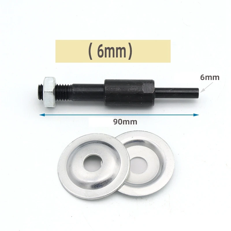 Threaded Shaft Arbor Extension Motor, Adaptador para polir, Rodas de moedura, Rodas de bancada, 2 conjuntos