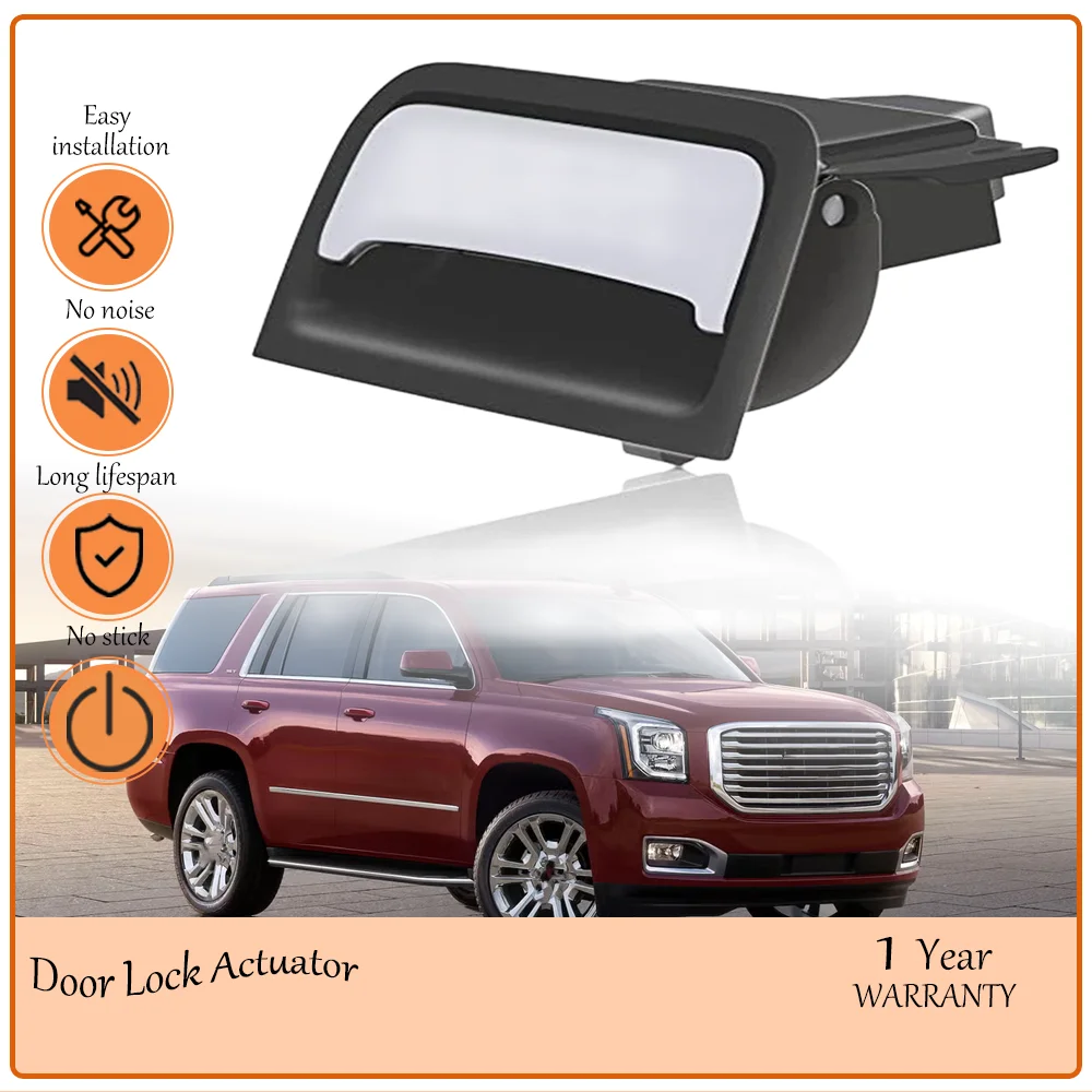 Chrome Center Console Latch Handle Armrest Lid Lock oem 22861304 Compatible With 2014-2020 Chevy Silverado Tahoe Suburban Yukon