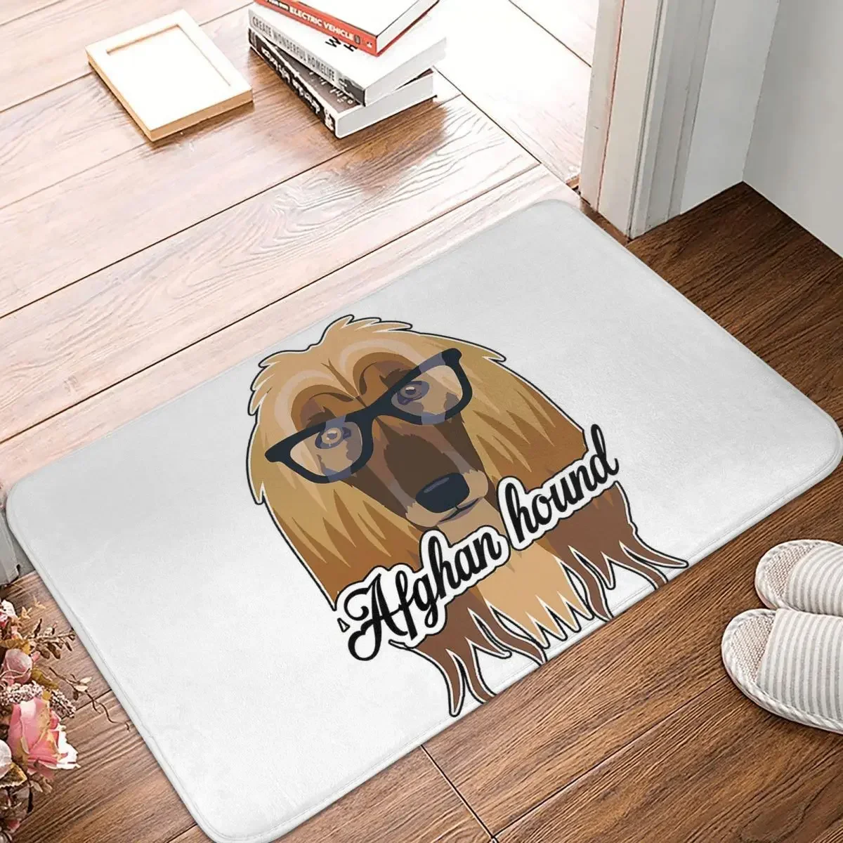 I Love Afghan Hound Doormat Rug Carpet Mat Footpad Polyester Anti-slip Front Room Corridor Kitchen Bedroom Balcony Toilet