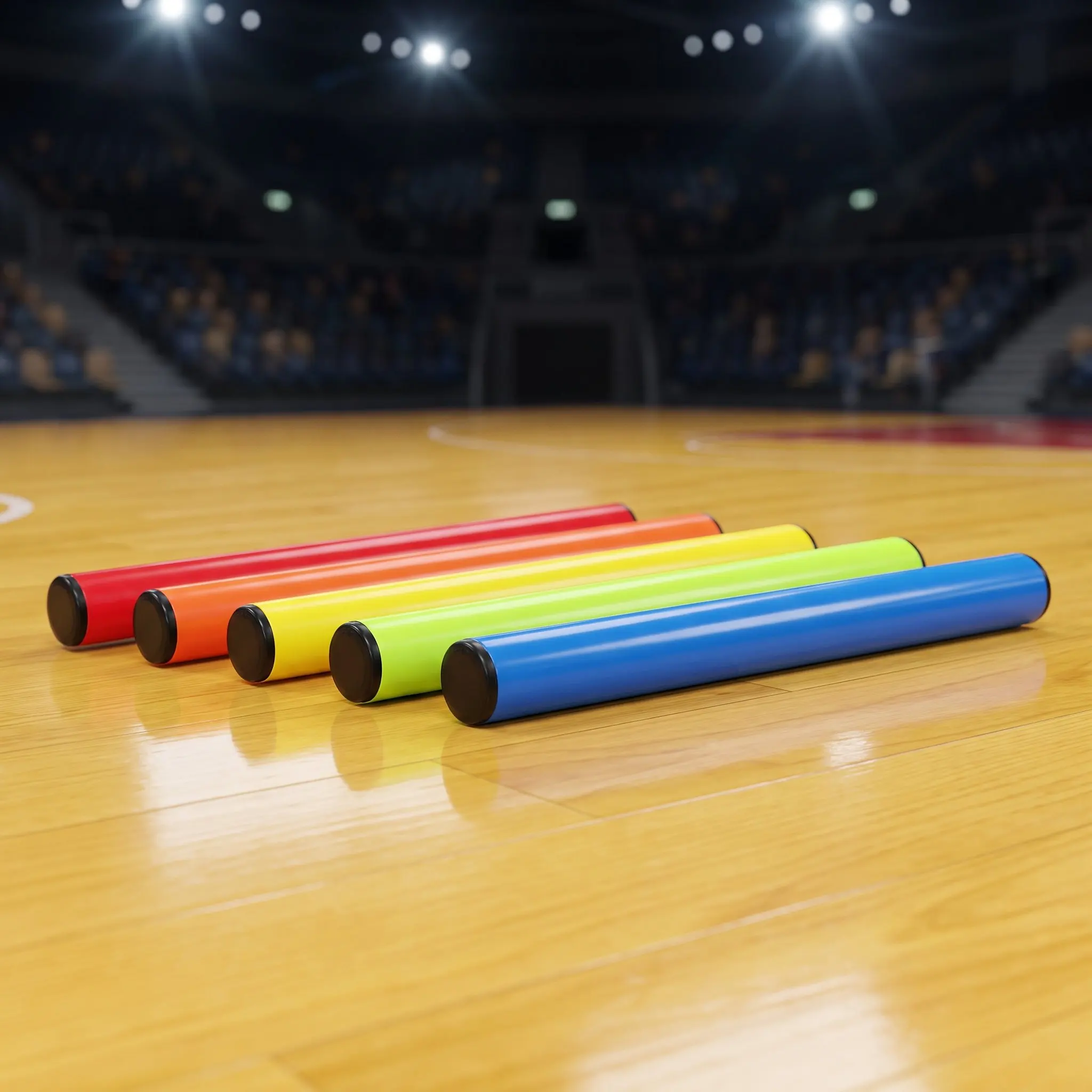 5Pcs Relay Sticks for Track Multicolor Plastic Corrosion Resistant Baton Safe Outdoor Running Race Baton Pe School Sports
