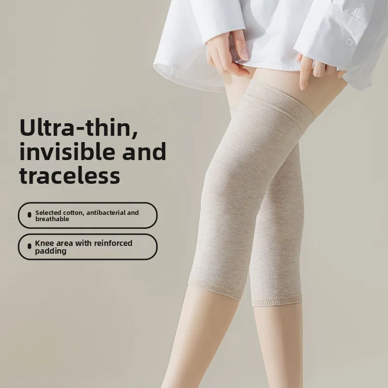 Leg and Knee Pads, Long Tube Sleeves, Summer Heattech Thin Cold-proof Leg Sleeves, Long Style with Feet, Old Cold Leg Women's