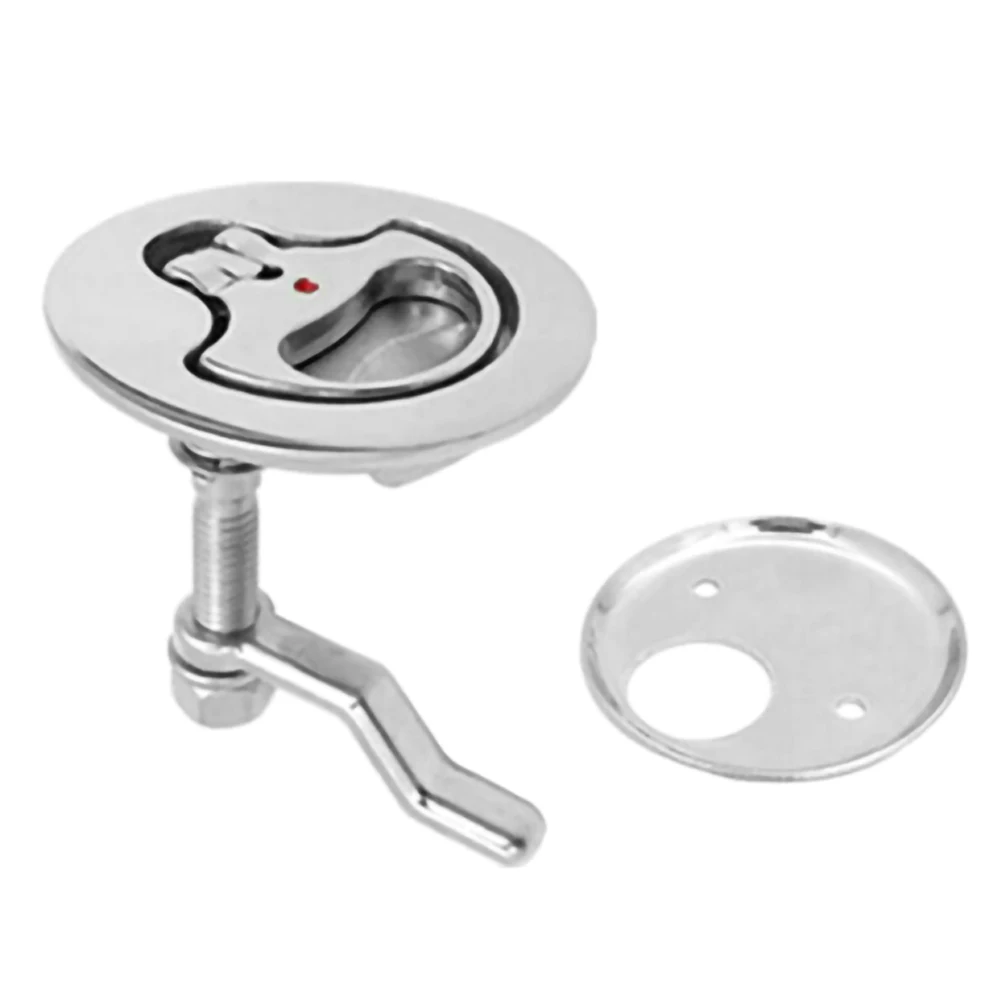 Marine Boat Hatch Latch Turning Lock Lift Handle Flush Mount 316 Stainless Steel