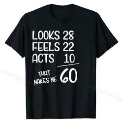 Divertente 60th Birthday Gift 60 anni nato nel 1960 T-shirt in cotone top Tees for Men T-shirt Geek Funky