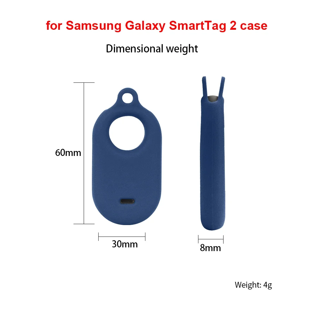 Funda protectora de silicona a prueba de golpes para Samsung Galaxy SmartTag 2, carcasa bonita con dibujos de animales divertidos