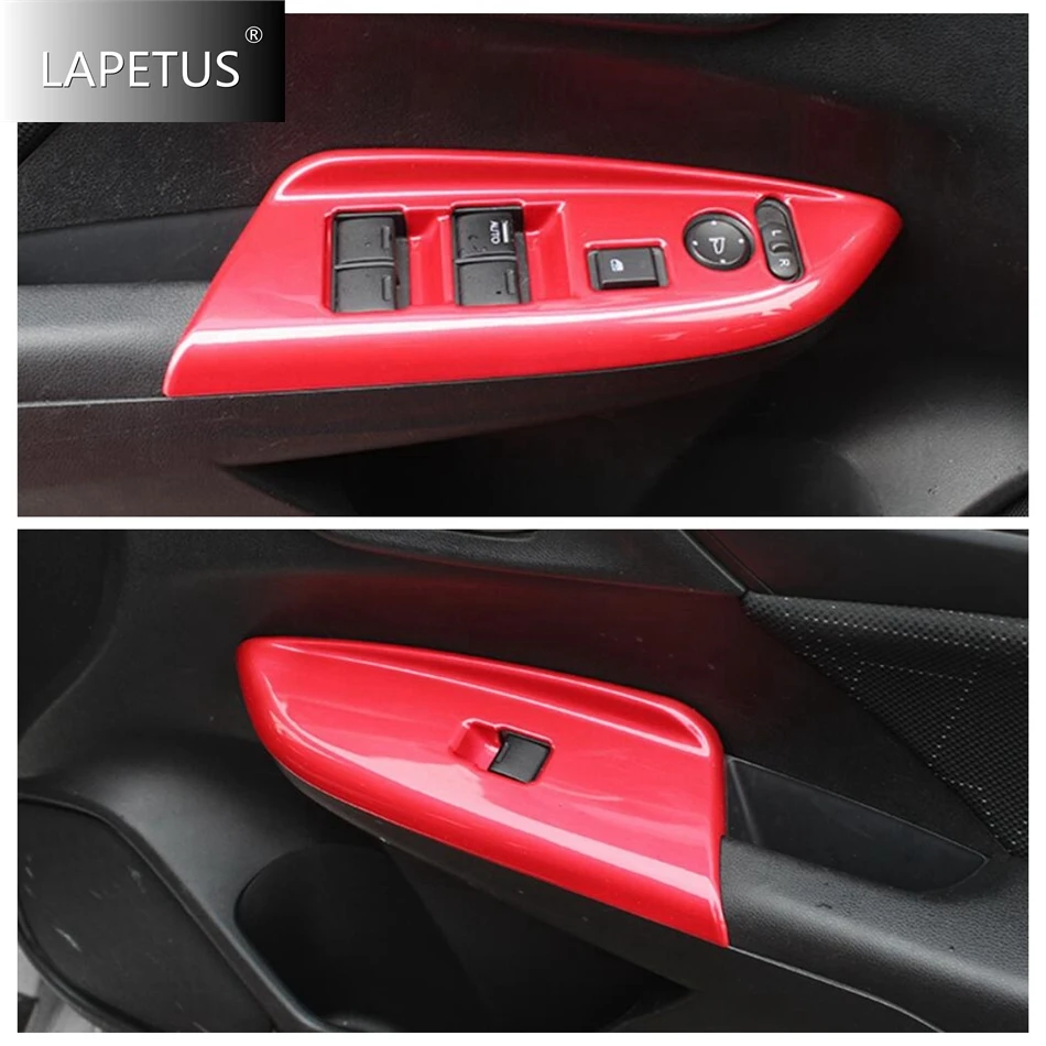 

Door Armrest Strip / Speaker / Window Lift / Gear Shift Panel Cover Trim For Honda FIT JAZZ 2014 -2020 Red Accessories Interior