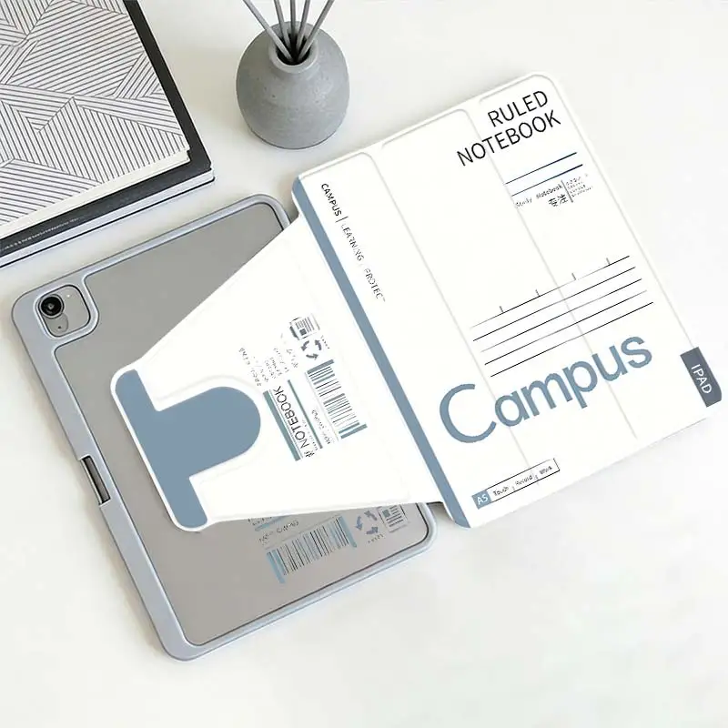 Tri-Fold 360° Rotation Smart Case For IPad Mini6 8.3 Pro 10.5 Pro11 iPad 10.2 7/8/9 4/5 10.9 10th iPad A16 2025 11 Air11/13