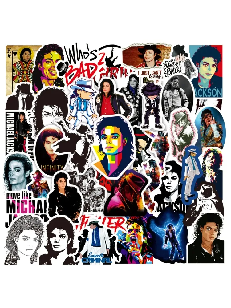 AliExpress Bandai Hot 50Pcs Michael Jackson Graffiti Stickers Water Bottle Laptop Phone Bicycle Luggage Case Skateboard Children Adult Sticker