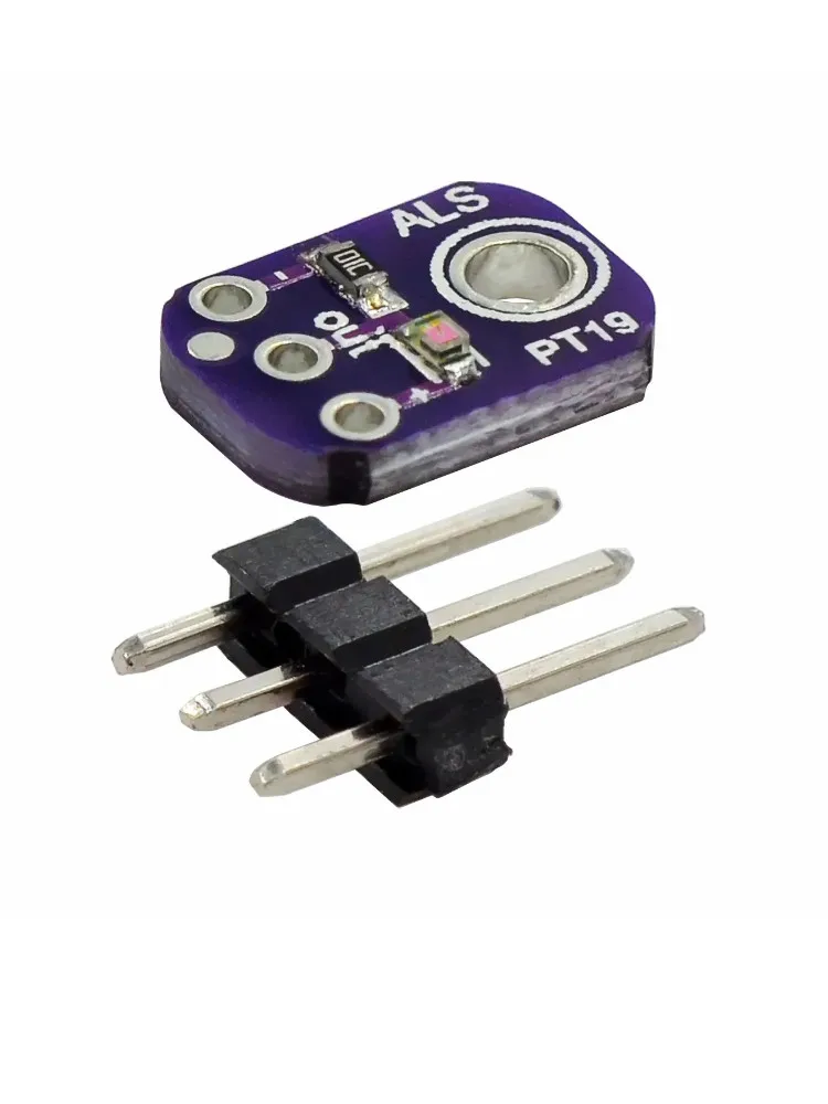 ALS-PT19 Analoges Lichtsensormodul, hohe dynamische Reichweite, Lichtsensor-Breakout-Board für Arduino, 2,5 V-5,5 V, Licht-UV-Sensormodul