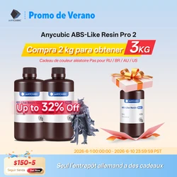 ANYCUBIC ABS-Like Pro 2 3D Printer Resin Hardness and Toughness 405nm UV-Curing Photopolymer UV Resin For LCD 3D Printer