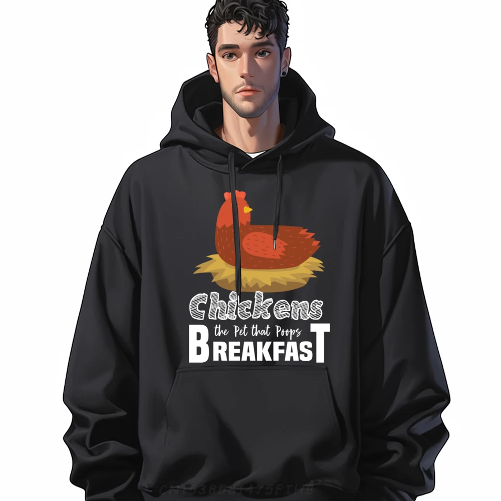 

Chickens Pet Poop Breakfast Backyard Sweatshrt Family Long Sleeve Party O Neck Mens Sweatshirt Funny Hoodies Summer