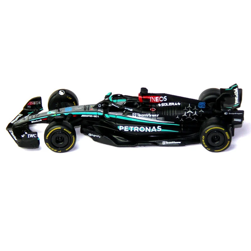 Bburago 1:43 W15 NO44 메르세데스-AMG F1 팀 #63 포뮬러 다이 캐스트 자동차 모델 경쟁 차량 모델 자동차 레이싱 장난감