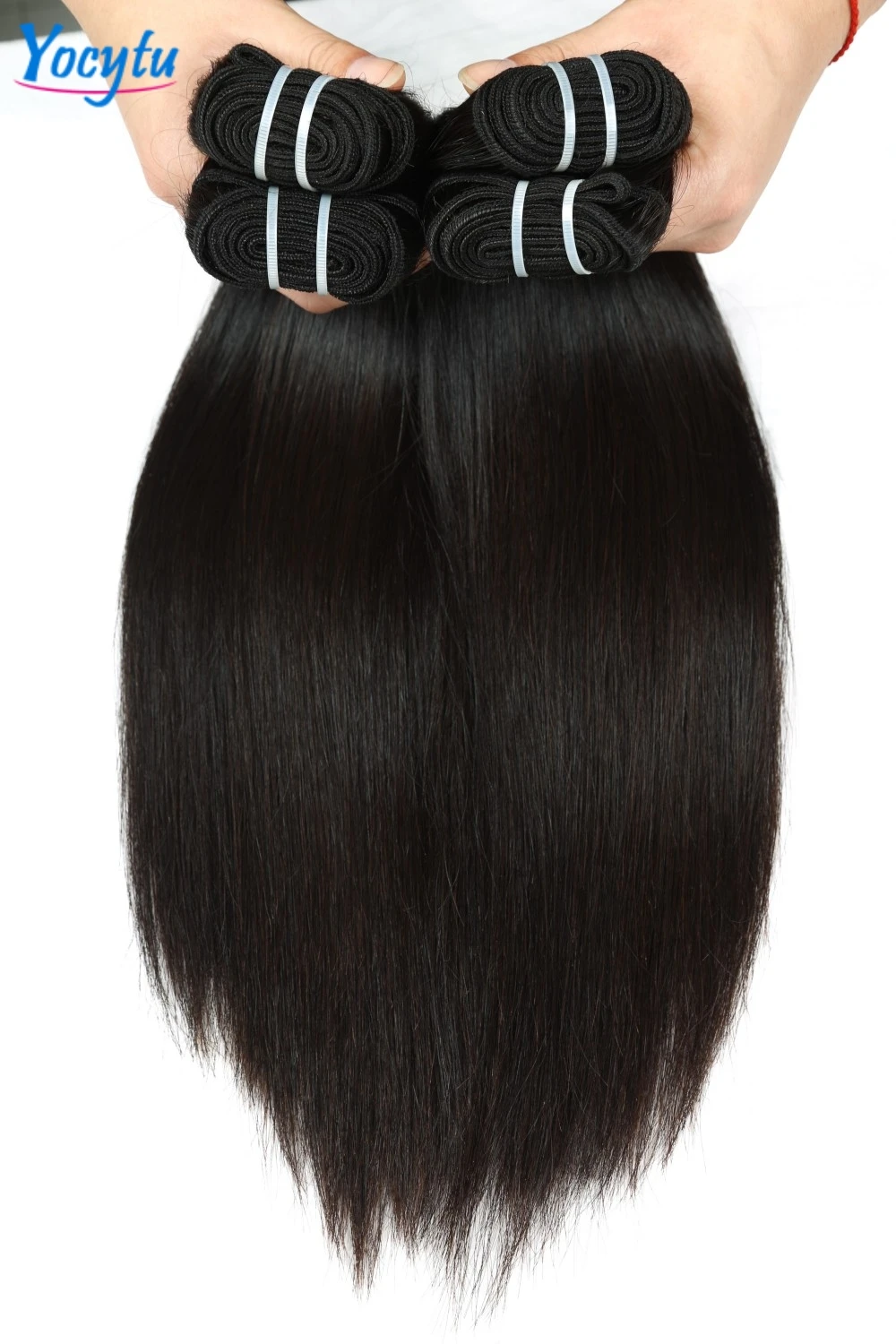 YOCYTU Doppelt Gezogen Gerade Menschliches Haar Bundles 20 Zoll Vietnamesisches Menschenhaar 15A Top Qualität Gerade Bundles 100 % Echthaar – Detail 4