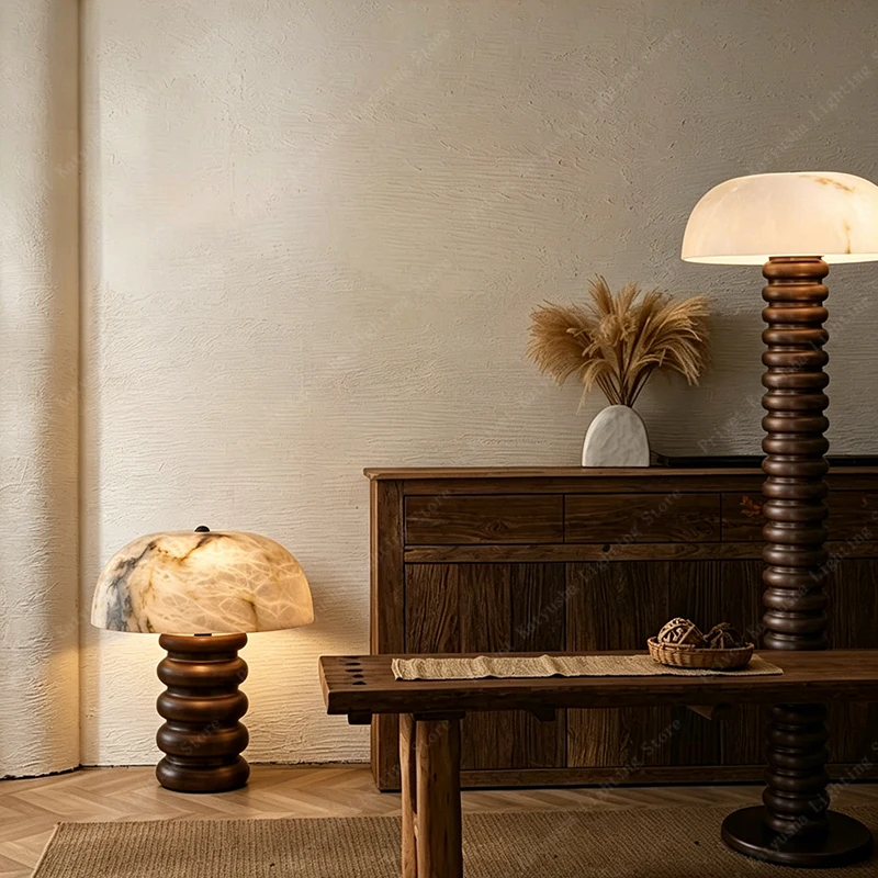 Retro Alabaster Mushroom Table - đánh giá và giá Lighting Home Decor Items