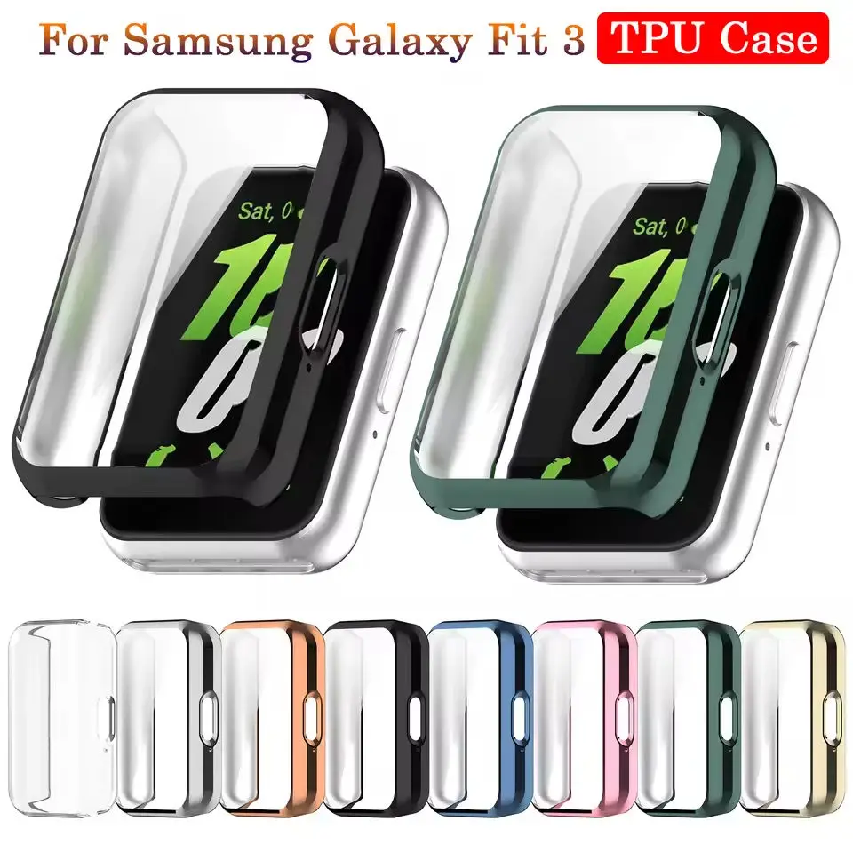 Full Protective Case Cover Shell For Samsung Galaxy fit 3 Replacement Accessories Frame Cases Fit3 360 TPU Screen Protective New