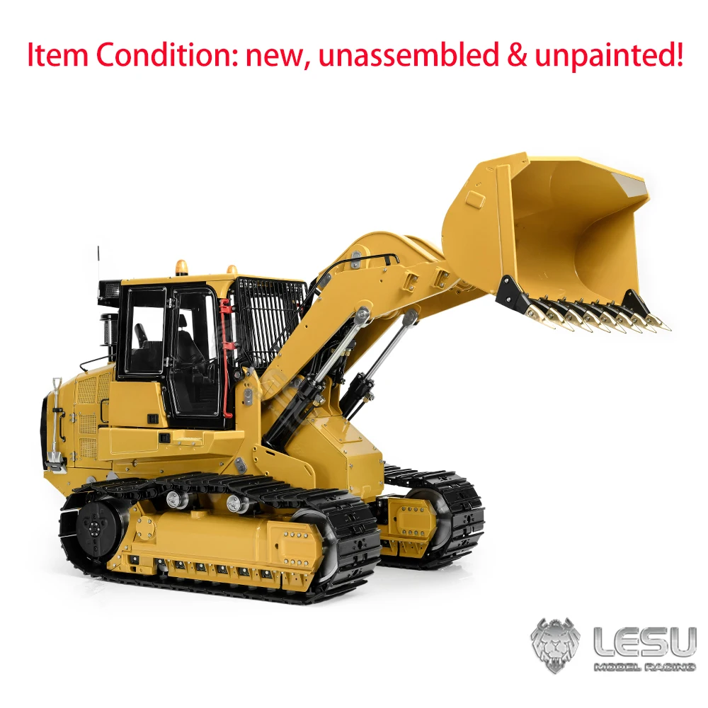 In Stock LESU 973K KIT RC Hydraulic Loader Metal Tracked 1/14 Remote Control Vehicle Car Model with Light and Sound Truck Toys