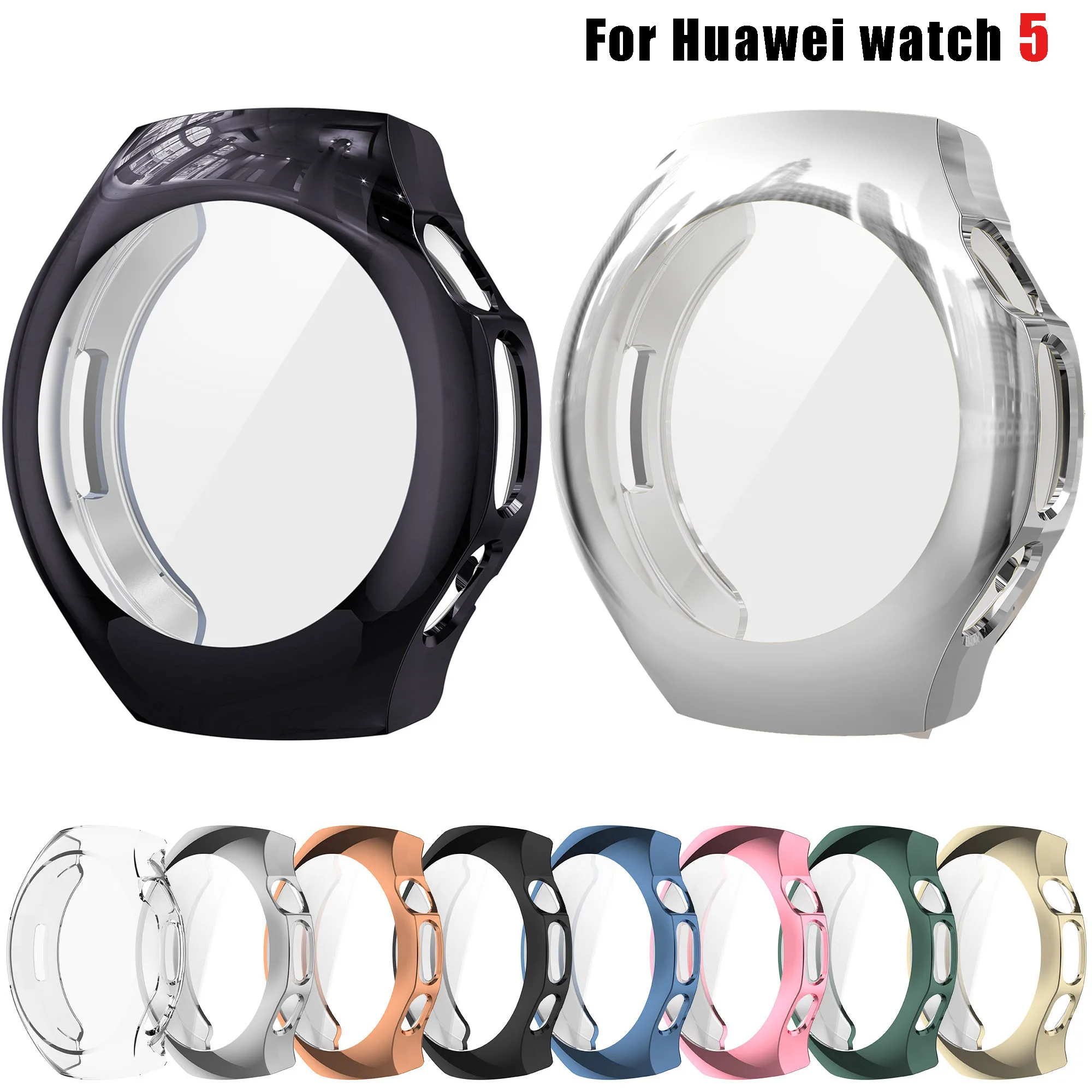 TPU Case For Huawei watch 5 46mm 42mm accessories All-Around Shockproof Protective Bumper Frame shell for Huawei watch5 46 cover