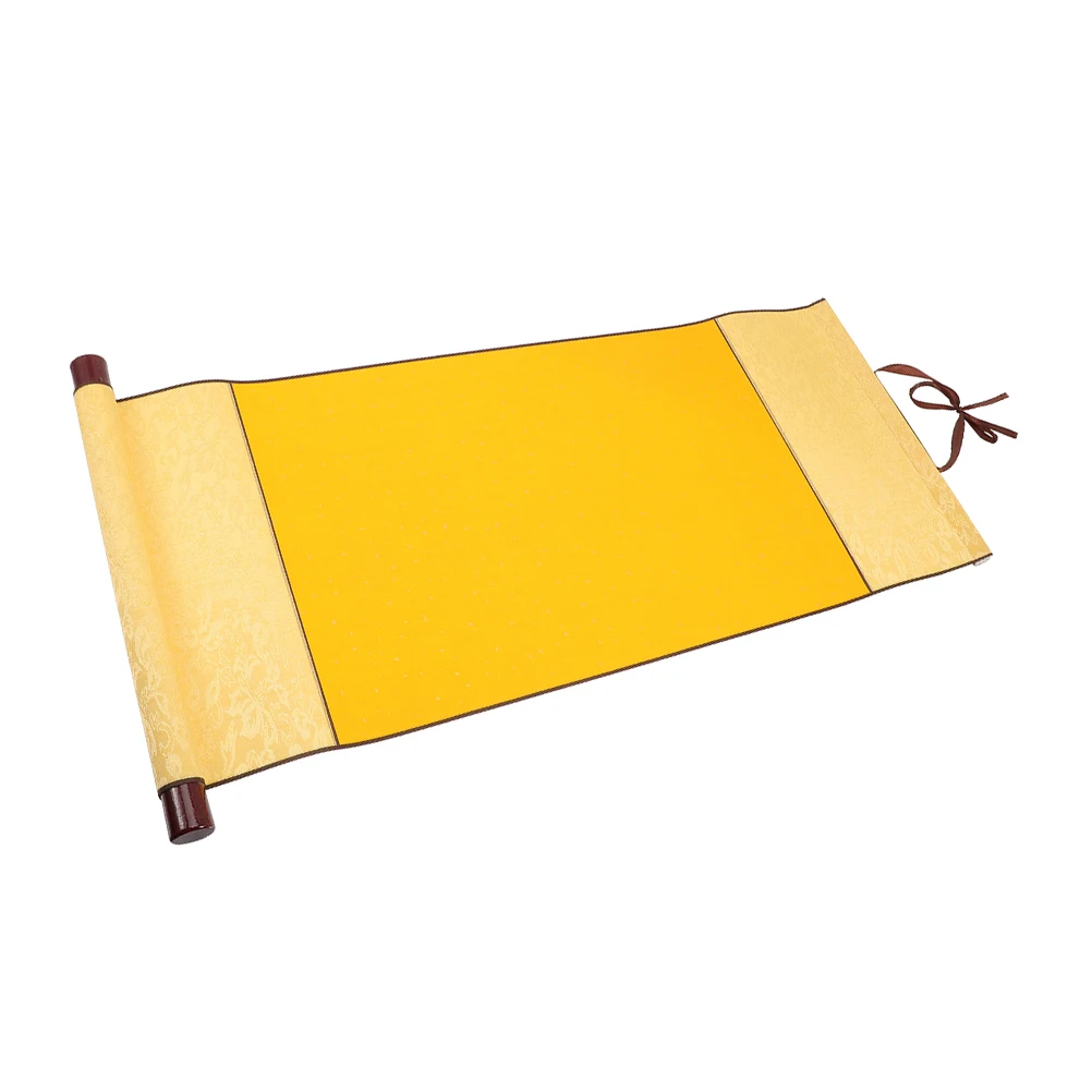 

Blank Calligraphy 40x120cm Red Gold Rice Paper Wall Hanging Chinese Blank Hanging Scroll Calligraphy Supply