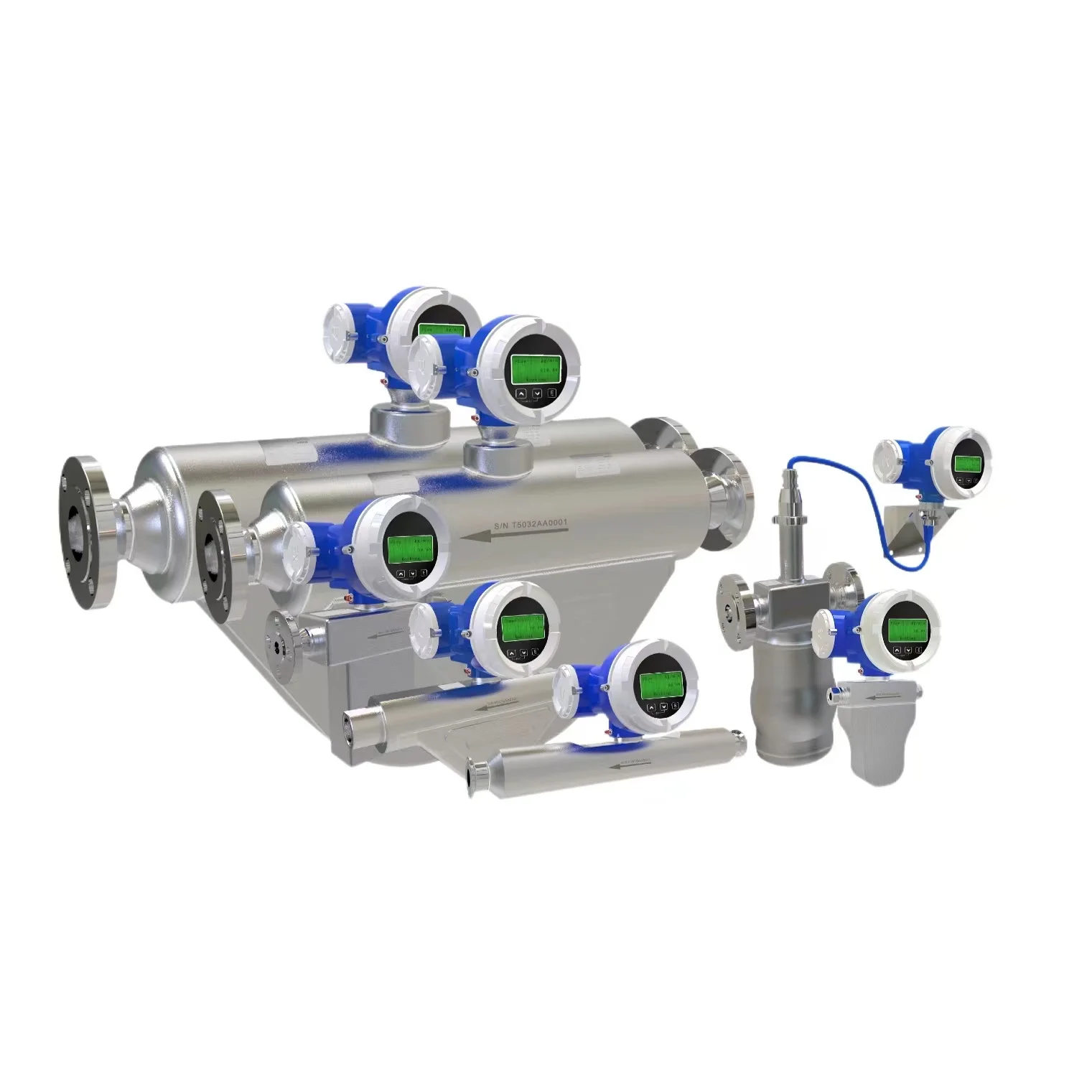 Coriolis Mass Flowmeter High Precision Flow Sensor for Custom Available