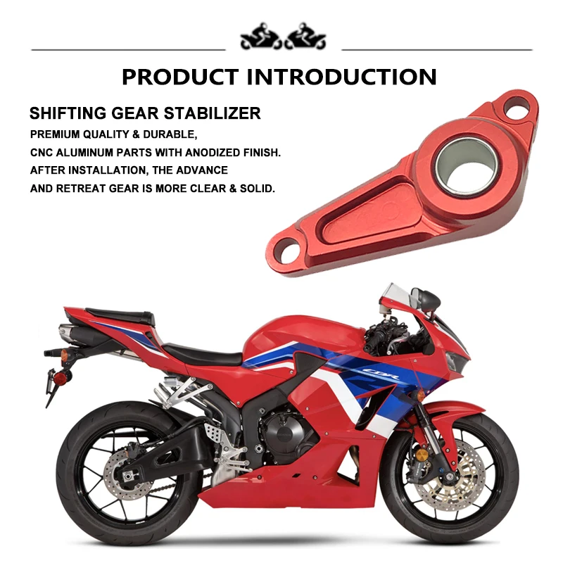 For Honda CBR600RR CBR 600 RR CBR600 RR 2021 2022 2023 CNC Aluminium Shifting Gear Stabilizer Shift Support Plate