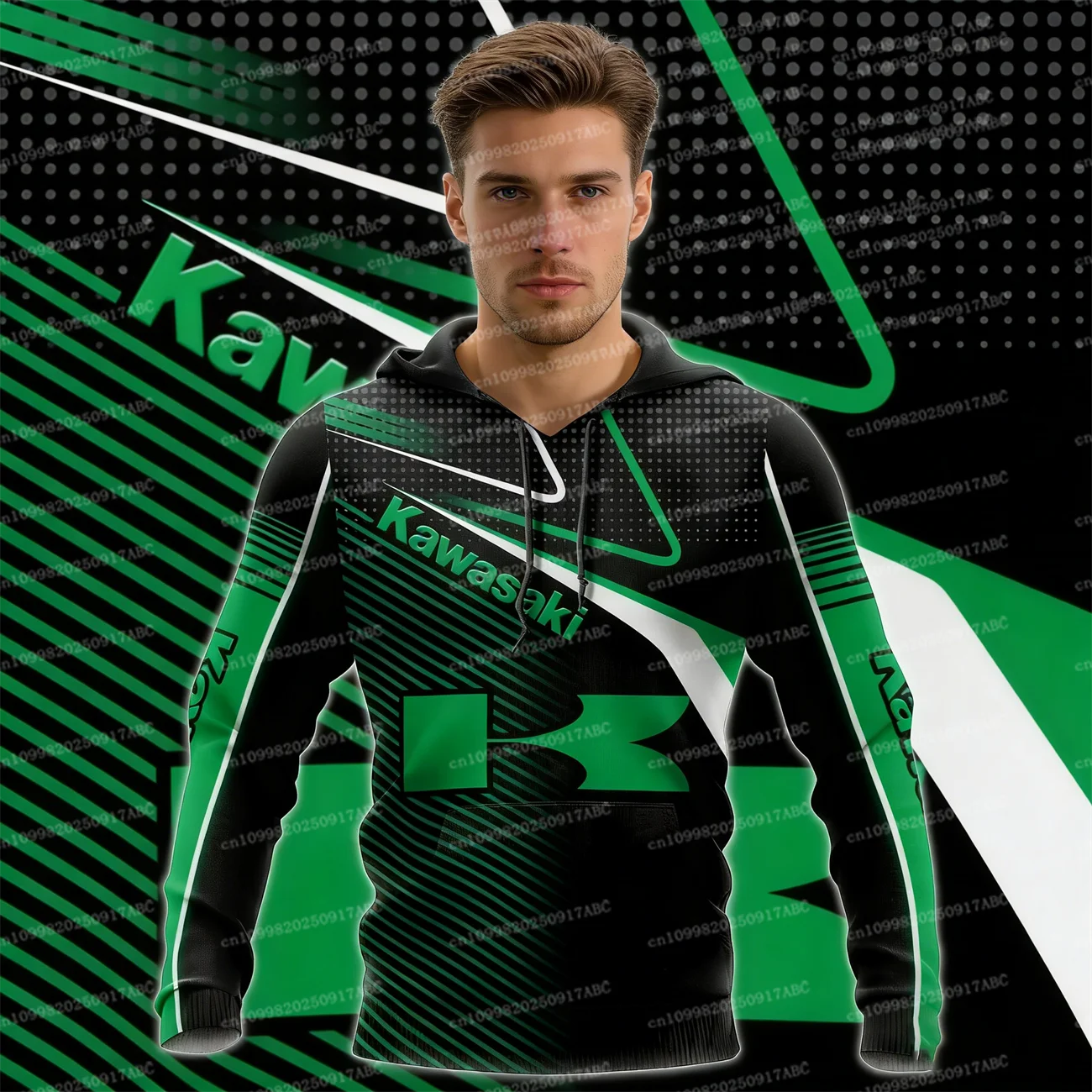 

（Kawasaki ）Men Hoodie Y2K Kawasaki Hoodie Women's Hoodie Kawasaki Hoodie Motorcycle Uniform Sportswear Racing Hoodie Clothing