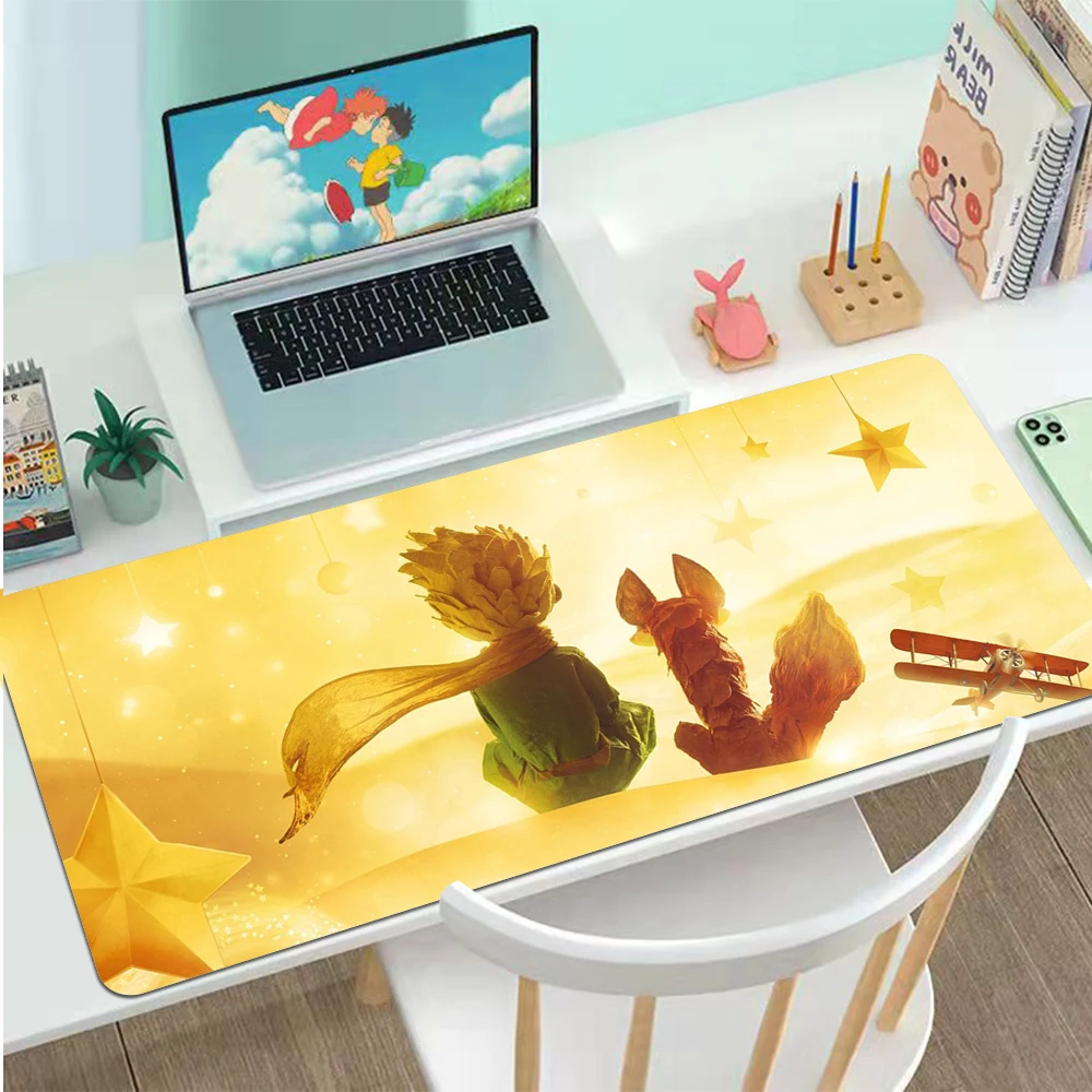 Mousepad The Little Prince and The Fox Kawaii Gaming Accessiores Non-slip Mouse Pad Large Size Mausepad Deskmat Tappetino Mouse