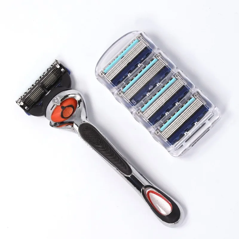 5-layer razor blade replacement, men's shaver safety razor head classic reusable blade shaver