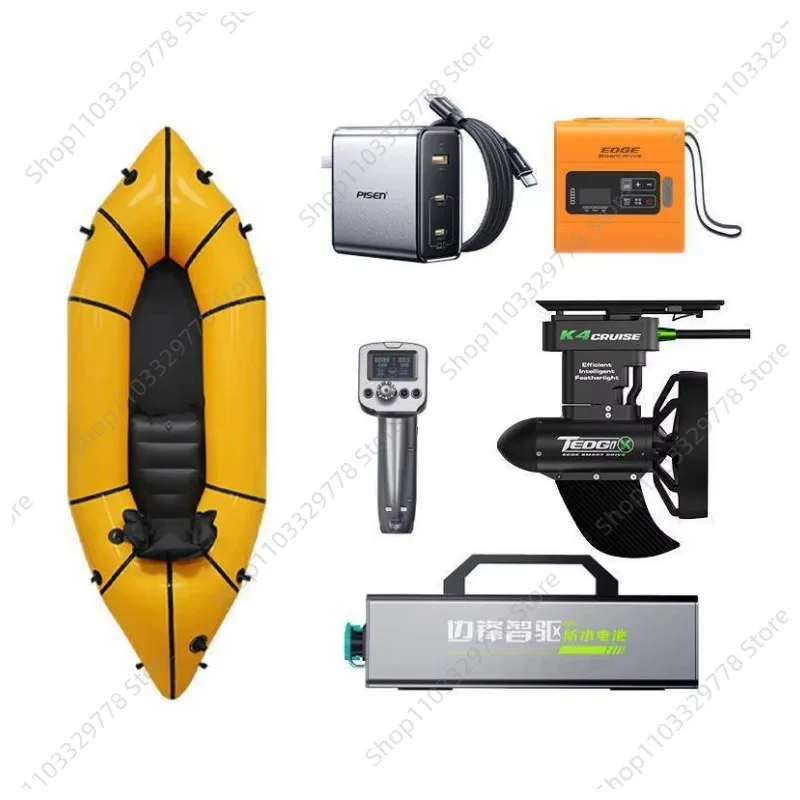 K4C 400W Wireless Remote Control Underwater Thruster, 10KG Thrust for Paddle Board, Inflatable Boat, Fishing Kayak