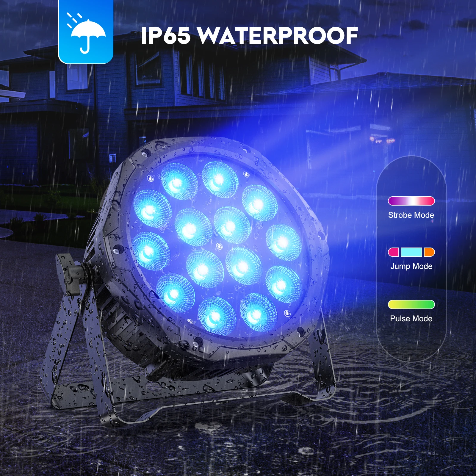 U'King 4 قطعة IP65 مقاوم للماء الاسمية ضوء 14X10 واط RGBW LED ضوء المرحلة DMX في الهواء الطلق الاسمية ضوء لحفل الزفاف DJ عرض الحفل