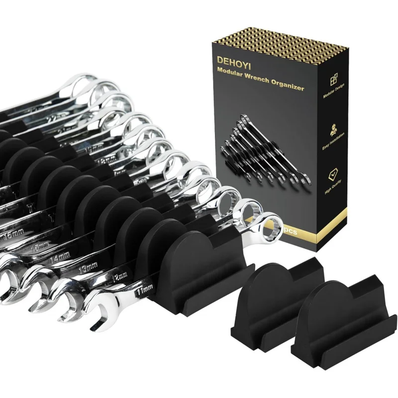 48 pcs Modular Wrench Organizers Drawers - Rack with Metric&SAE Labels, Perfect  Storage Holder. Gift