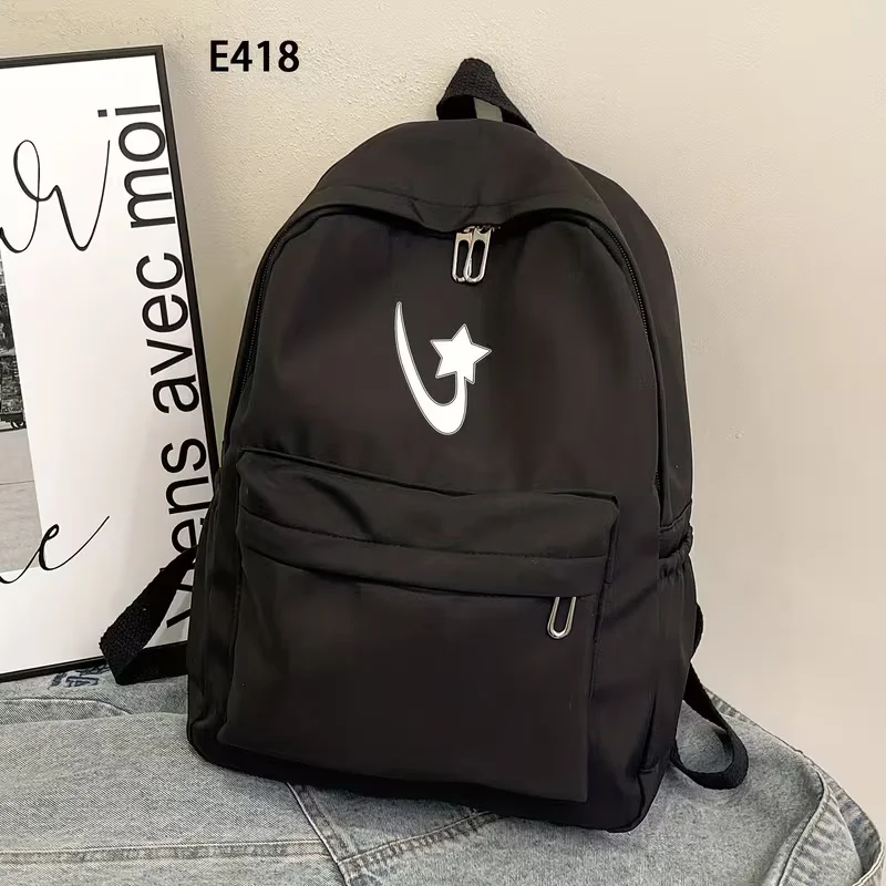 

This large-capacity, casual, and versatile backpack is perfect for back-to-school season. It features a simple star pattern with