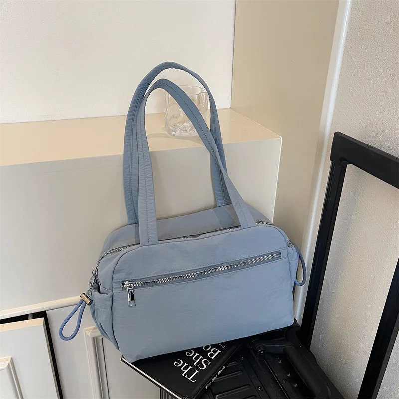 

Shoulder Bag New Summer Versatile Large Capacity Handbag for Female College Students Commuting Bag Casual Simple Underarm Bag